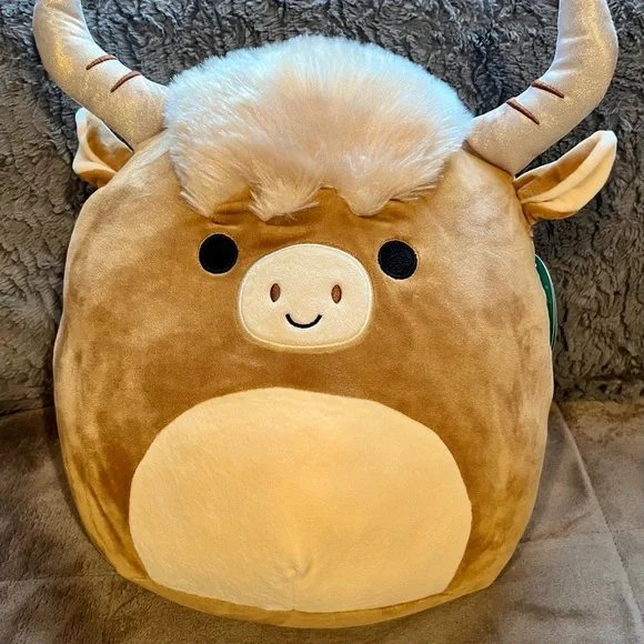 NWT Calton the Highland Cow 12” Squishmallow - Picture 2 of 7